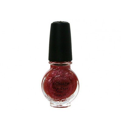 Закрепитель Розовый с блестками (Top Coat Pink Glitter)