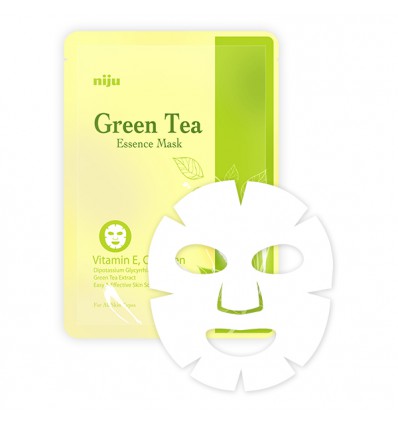 Увлажняющая маска Konad  Green Tea Essence с тонизирующим эффектом