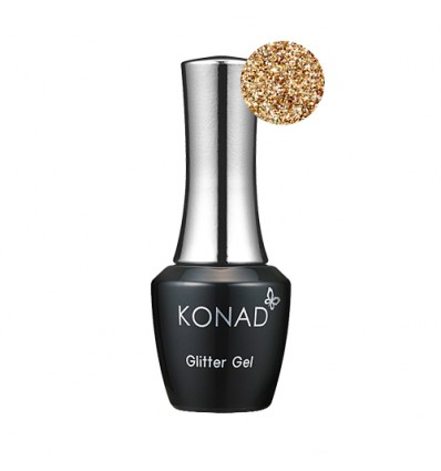 Гель лак KONAD Gel Nail - 39 Glitter Gold (золото) 10 мл
